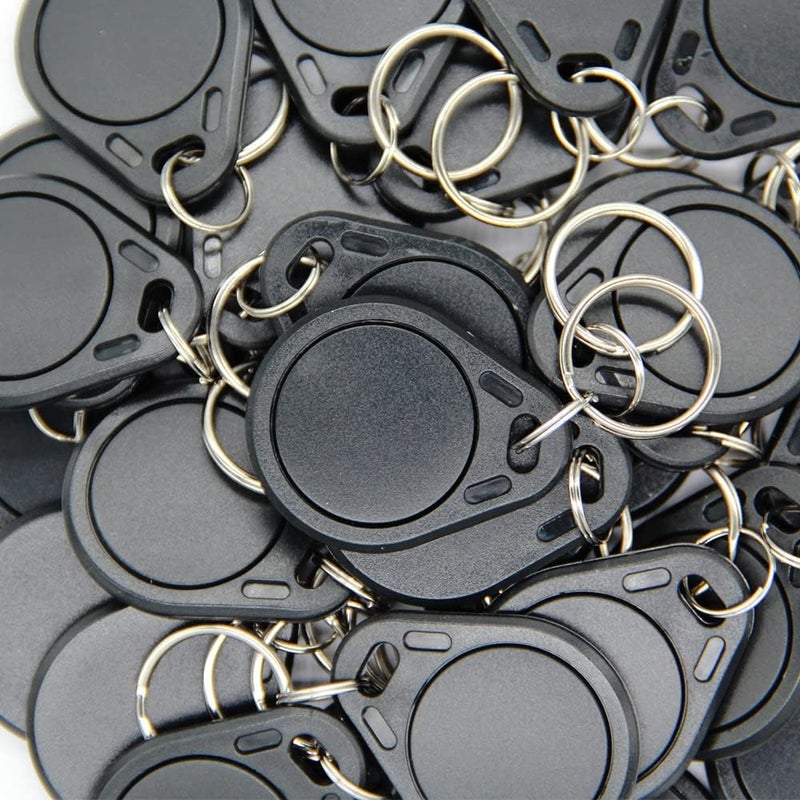MINDRFID RFID Key fob 13.56MHz F08 Token Key Tags for Access Control System (Black) - Image 5